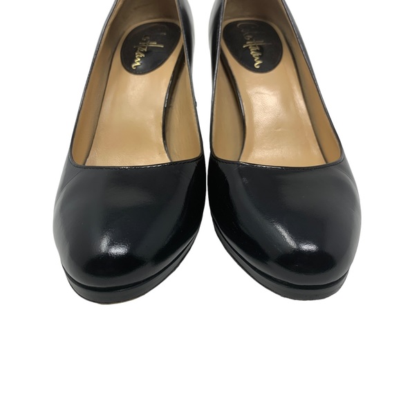 Cole Haan Black Patent Leather Pumps Nike Air Comfort Heels Size 6.5 - Picture 7 of 11